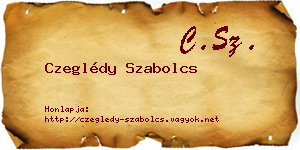Czeglédy Szabolcs névjegykártya
